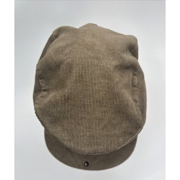 Vintage Kilbeggan Corduroy Hat Newsboy Cabbie Cap Snap Cotton One Size Whiskey - Picture 5 of 9